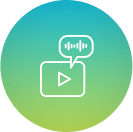 Voice and Video Icon - Circle - Offering